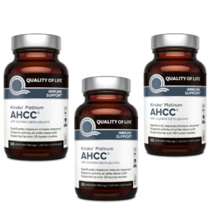 پکیج 3 عددی قرص کینوکو پلاتینیوم AHCC درمان زگیل تناسلی اچ پی وی