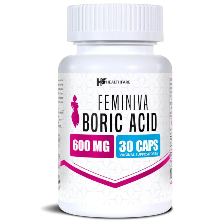 شیاف‌ واژینال Boric acid تعداد 30 تایی 600 میلی گرم مدل Feminiva 