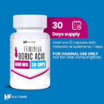 شیاف‌ واژینال Boric acid تعداد 30 تایی 600 میلی گرم مدل Feminiva - Image 4