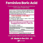 شیاف‌ واژینال Boric acid تعداد 30 تایی 600 میلی گرم مدل Feminiva - Image 2