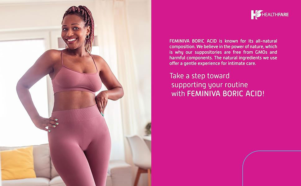 Feminiva Boric Acid Vaginal Suppositories 9