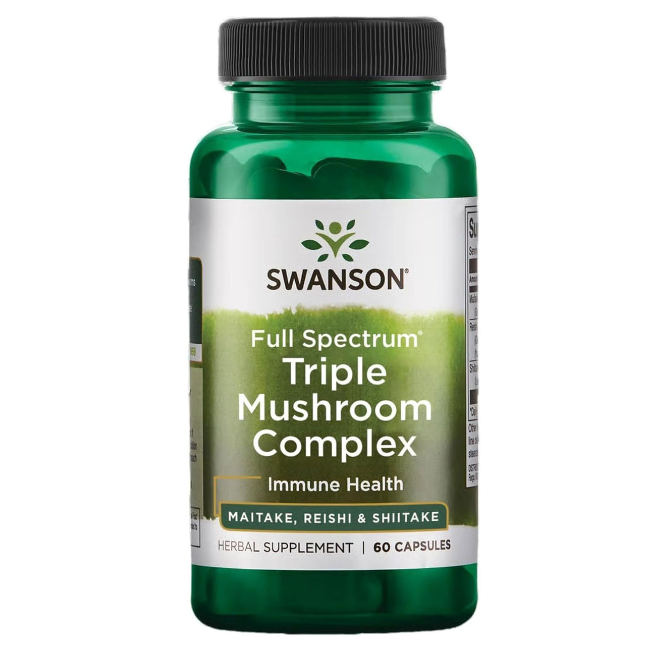 Swanson-Full-Spectrum-Triple-Mushroom-3 کپسول شیتاکه ریشی مایتاکه برند Swanson ساخت آمریکا