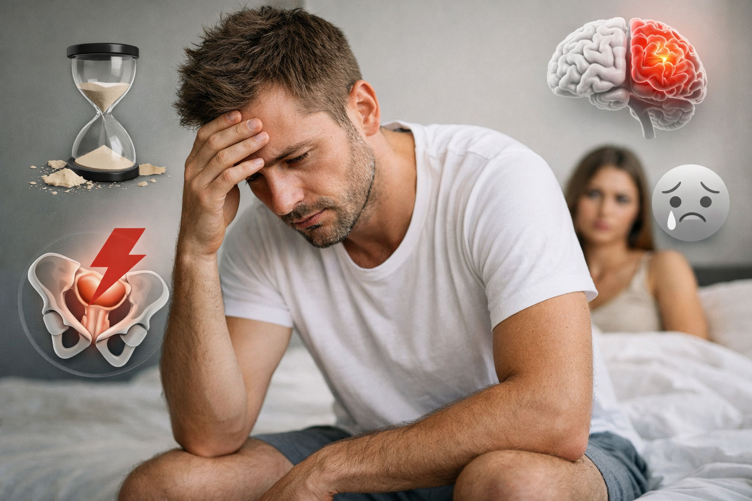 علل زودانزالی آقایان و عوارض زودانزالی مردان | بررسی تاثیر جسمی و روانی + درمان‌های موثر